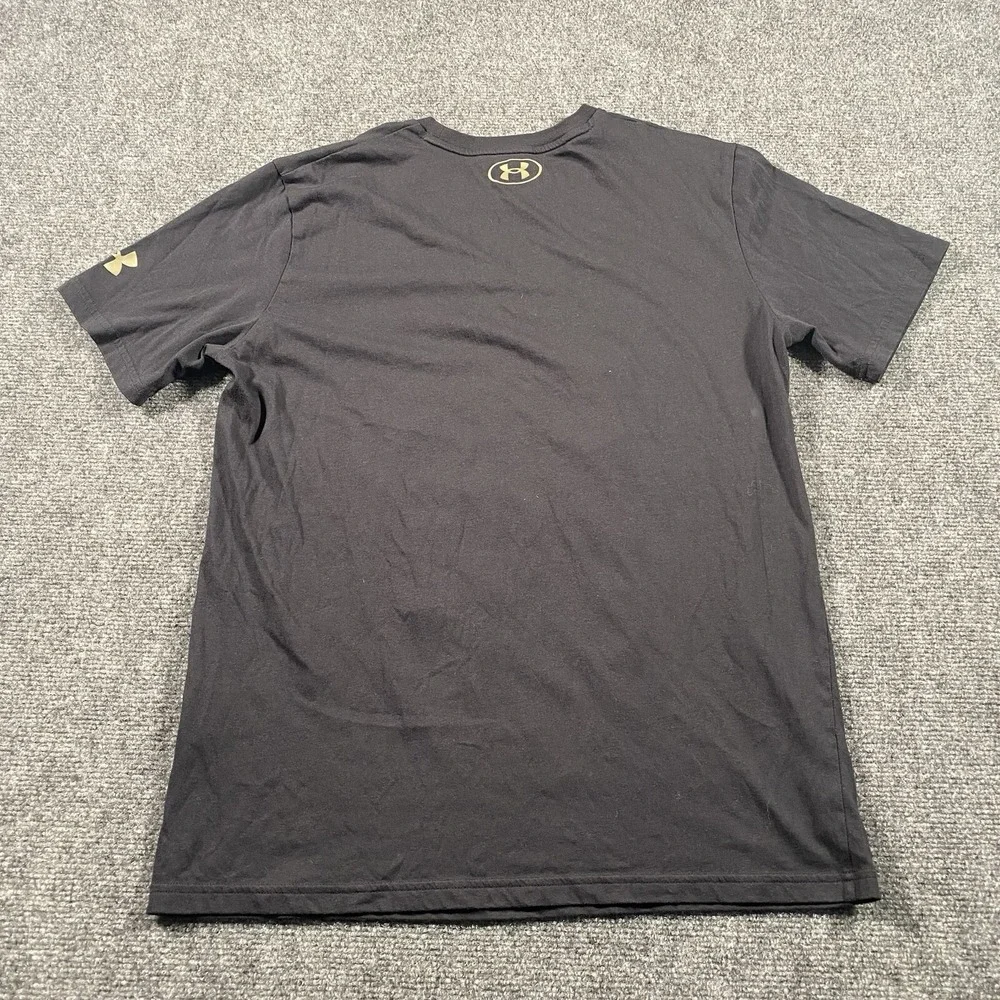 Under Armour Project Rock Mens Medium Shirt Blood Sweat Respect Spellout Gym